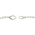 8-8.5 mm Freshwater White Cultured Iron Fabio Pearls Necklace