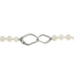 8-8.5 mm Freshwater White Cultured Iron Fabio Pearls Necklace