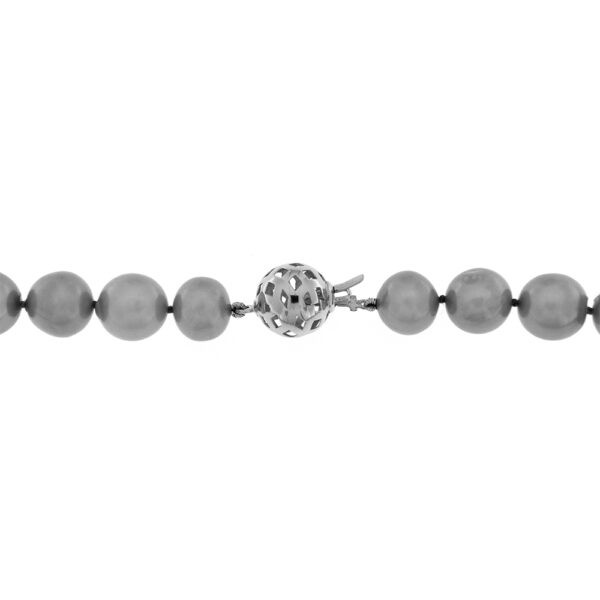 12-13 mm Graue Süßwasser-Zuchtperlen aus Eisen Fabio Halskette