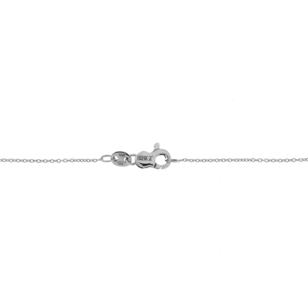 Collana Con Fiocco In Acciaio Inox Placcato Oro 18k, Catena Regolabile 40,6+5,1 Cm, Regalo Donna