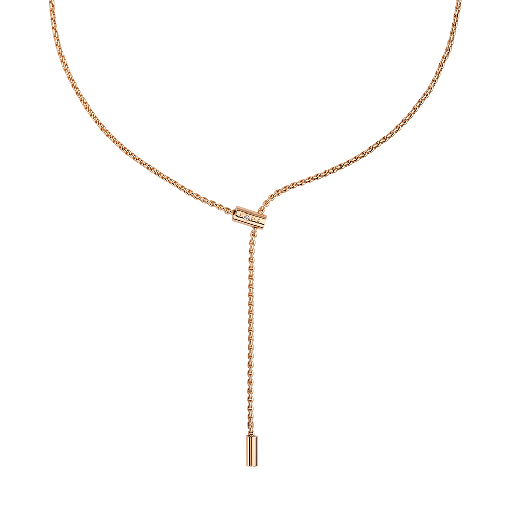 Collana Fope Collezione Aria Pendente in Oro Rosa con Diamante