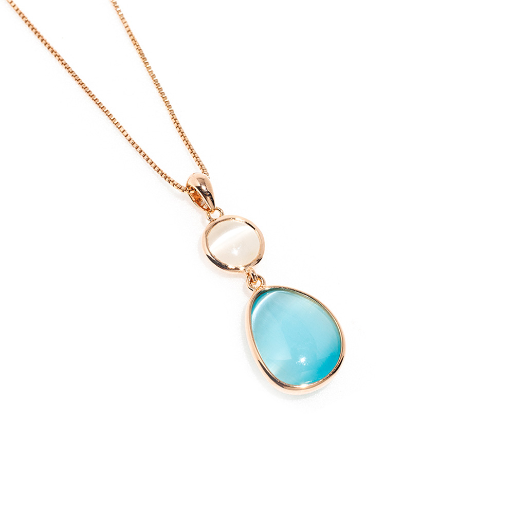 HEIDE HEINZENDORFF – Coppia Di Pendenti In Vetro Quarzo Sfaccettato Laguna, Argento, 10x10 Mm, Per Orecchini Intercambiabili