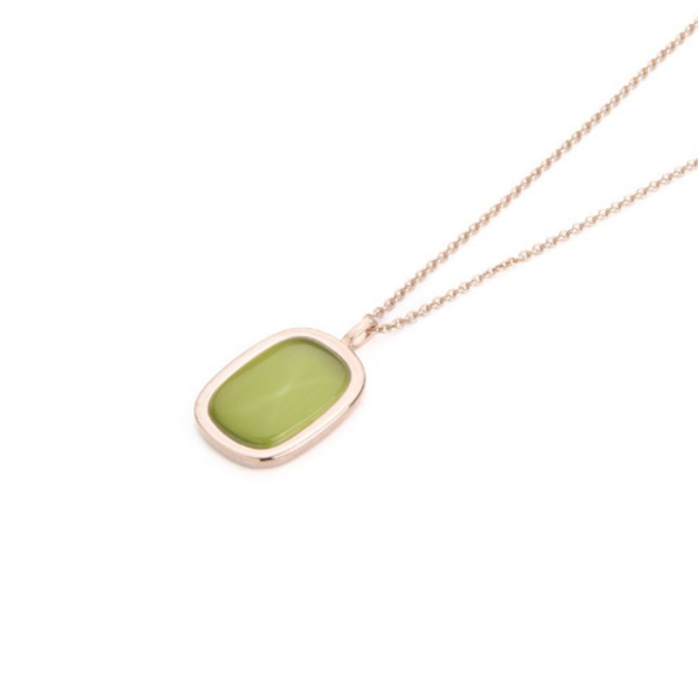 Collana Madi Settanta con Quarzo Idrotermale Verde