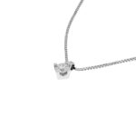 Fabio Ferro Punto Luce Necklace in White Gold with 0.20 Carat Diamond