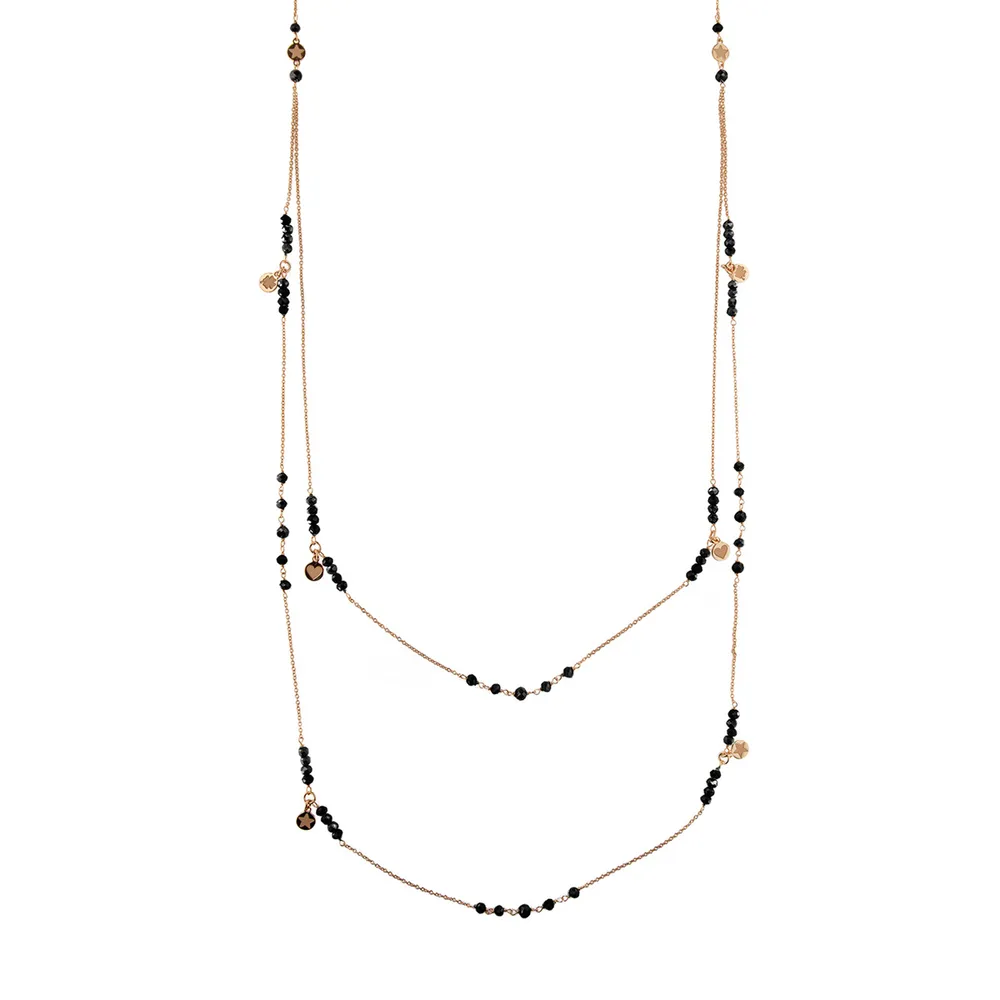 Collana Rue des Mille Doppia Catena Gipsy Tierra Black