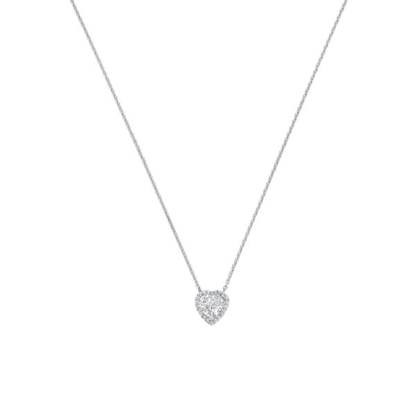 Collana Ti Sento Milano con Zircone Bianco a Cuore Collana Ti Sento Milano con Zircone Bianco a Cuore