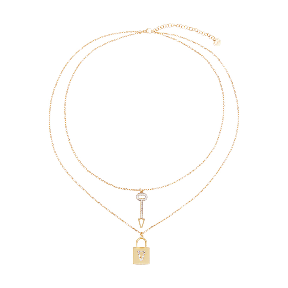 Collana Valentina Ferragni Lock Necklace Gold