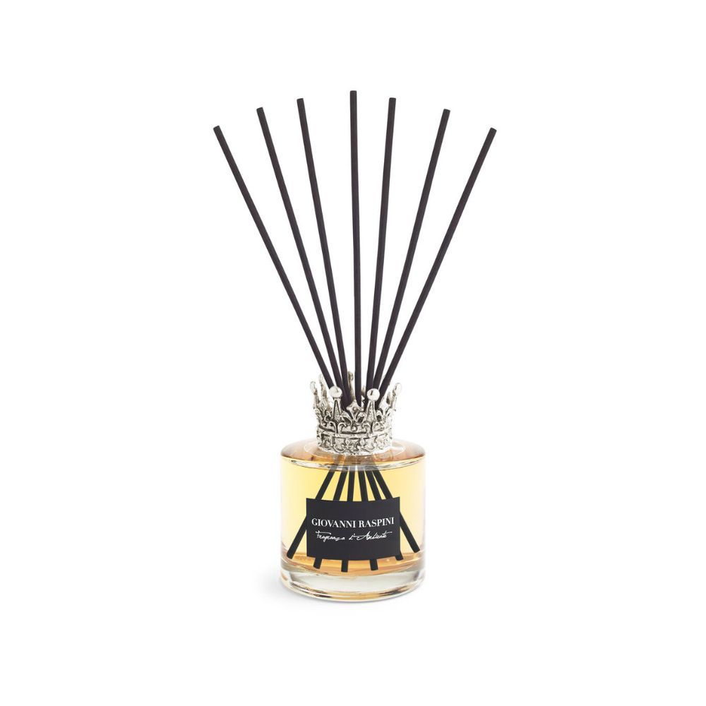 Diffusore Giovanni Raspini Corona Grande 200 ml “Polvere di Iris” in Bronzo Bianco