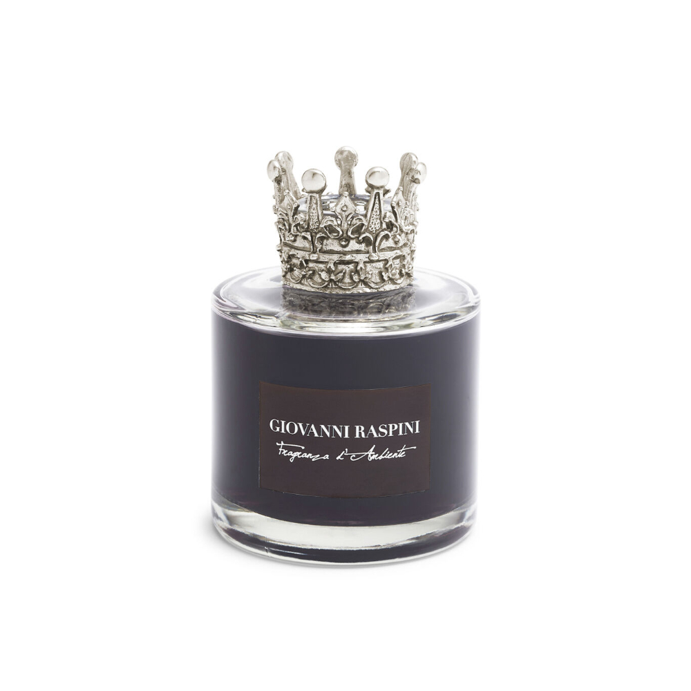 Diffusore Giovanni Raspini Corona Grande 200 ml “Nero Divino” in Bronzo Bianco