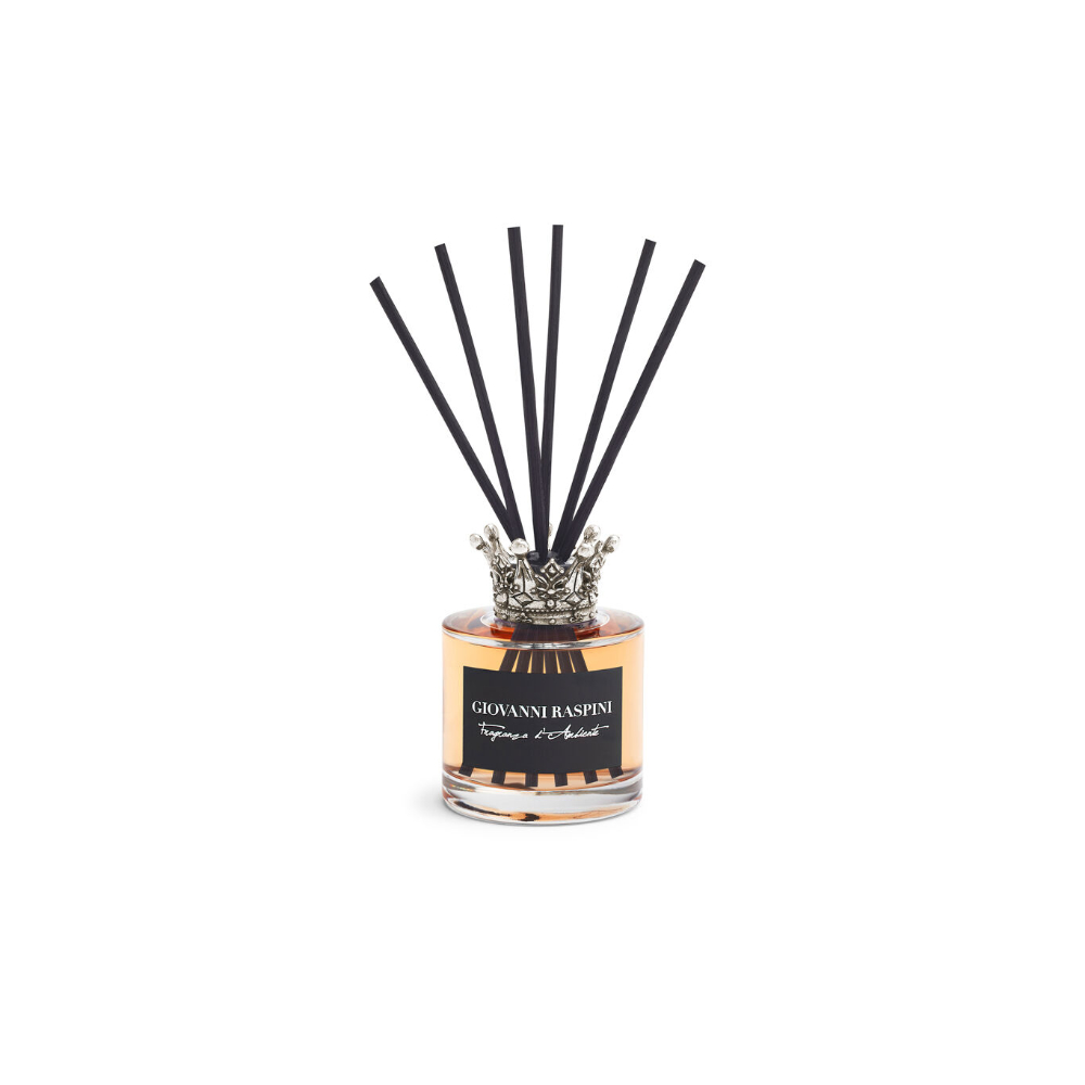 Giovanni Raspini Corona Piccolo 100 ml "Iris Puder" Diffusor in Weiß Bronze