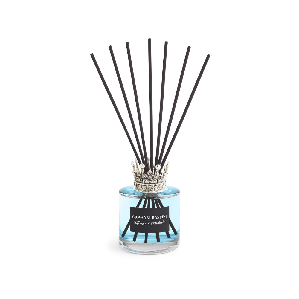 Giovanni Raspini Corona Piccolo 100 ml "Vento di Mare" Diffusor aus weißer Bronze