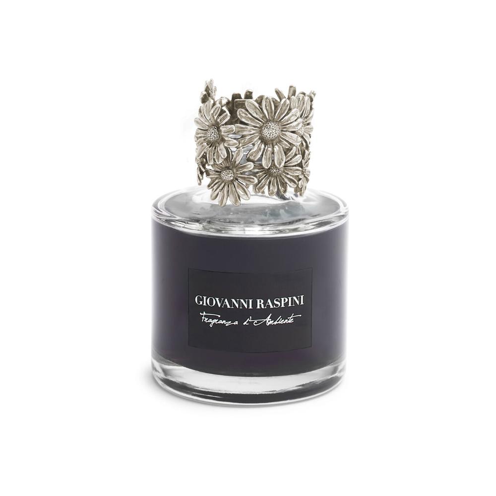 Diffusore Giovanni Raspini Margherite Grande 200 ml “Nero Divino” in Bronzo Bianco