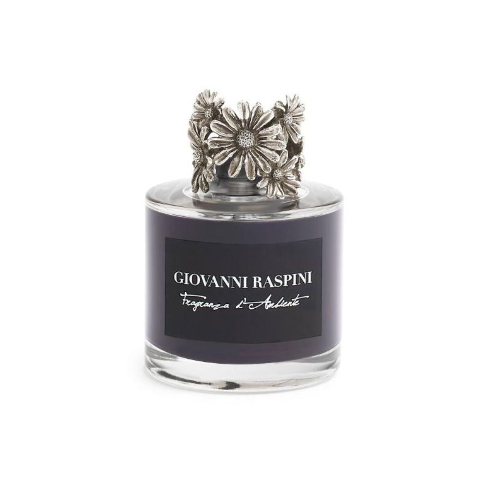 Diffusore Giovanni Raspini Margherite Piccolo 100 ml “Nero Divino” in Bronzo Bianco