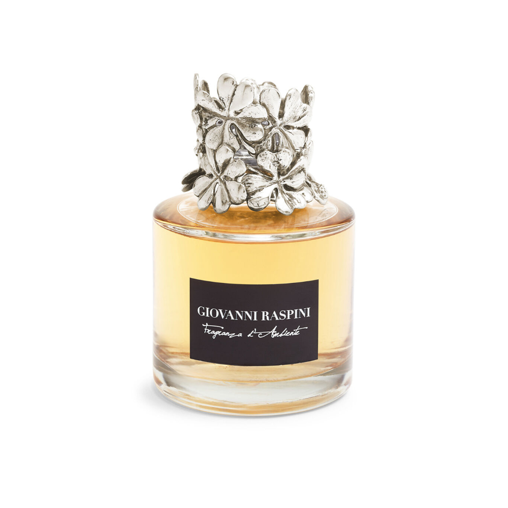 Diffusore Giovanni Raspini Quadrifogli Piccolo 200 ml “Polvere di Iris” in Bronzo Bianco