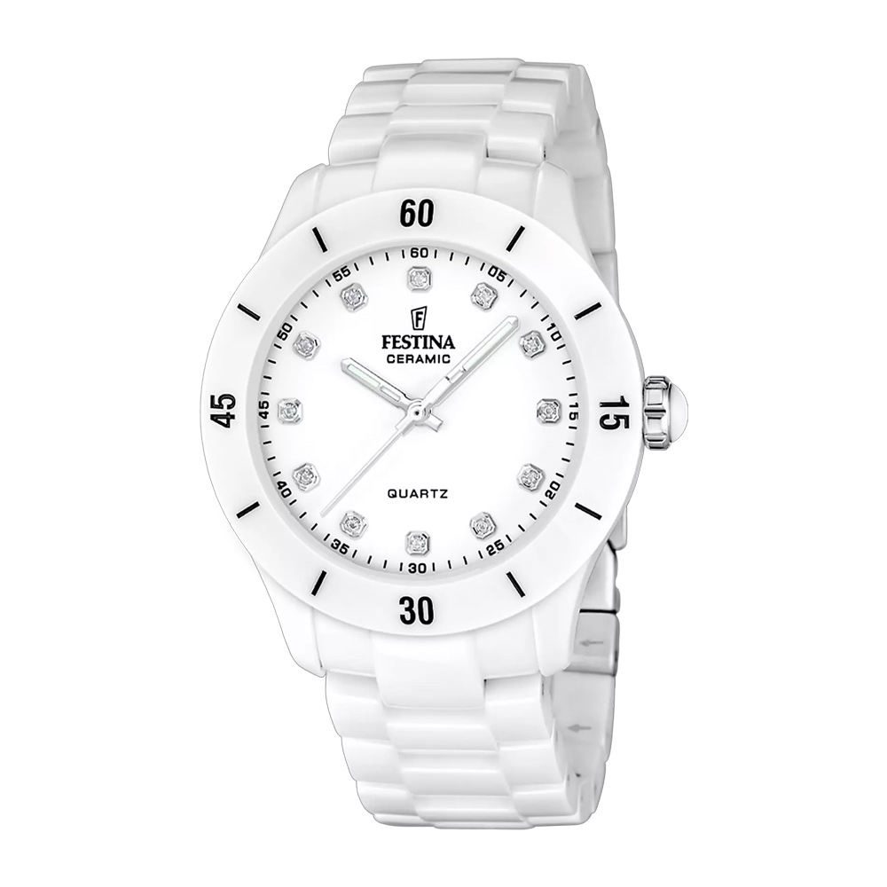 Orologio Festina Ceramic Bianco 38mm Orologio Festina Ceramic Bianco 38mm