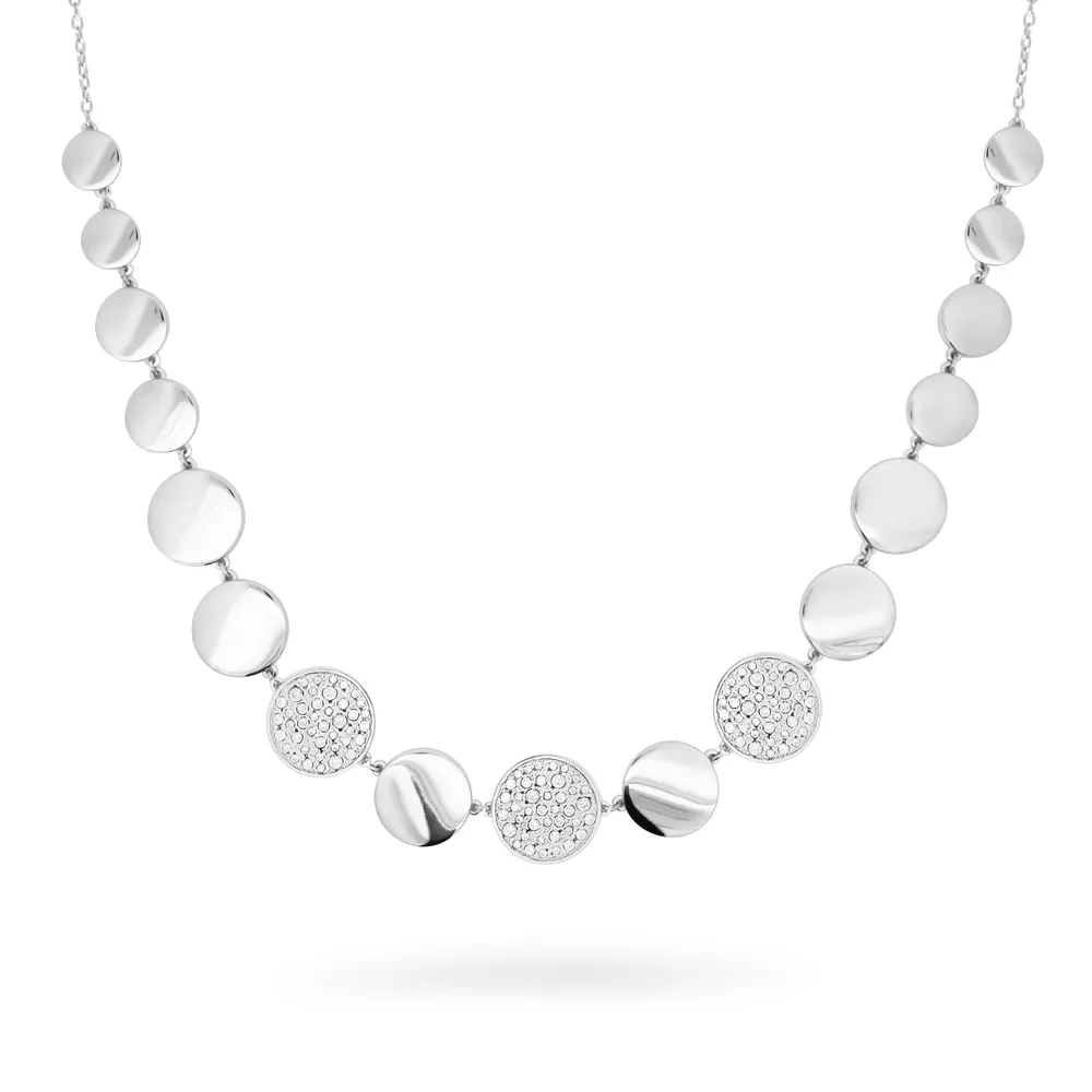 Rue des Mille Luxury Big Circle Necklace with Pave Stardust Ten