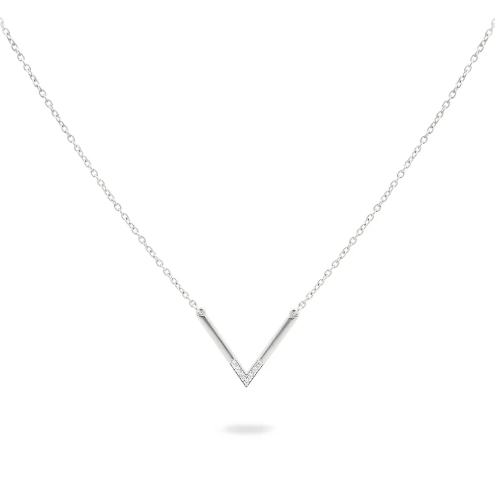 Rue des Mille Minimal V Shapes Necklace