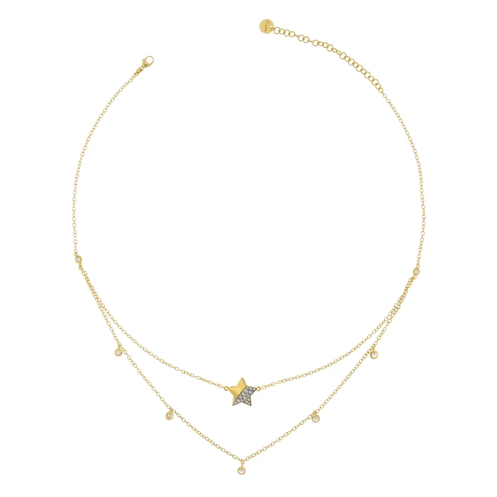 Rue des Mille Star Zircons Stardust Necklace