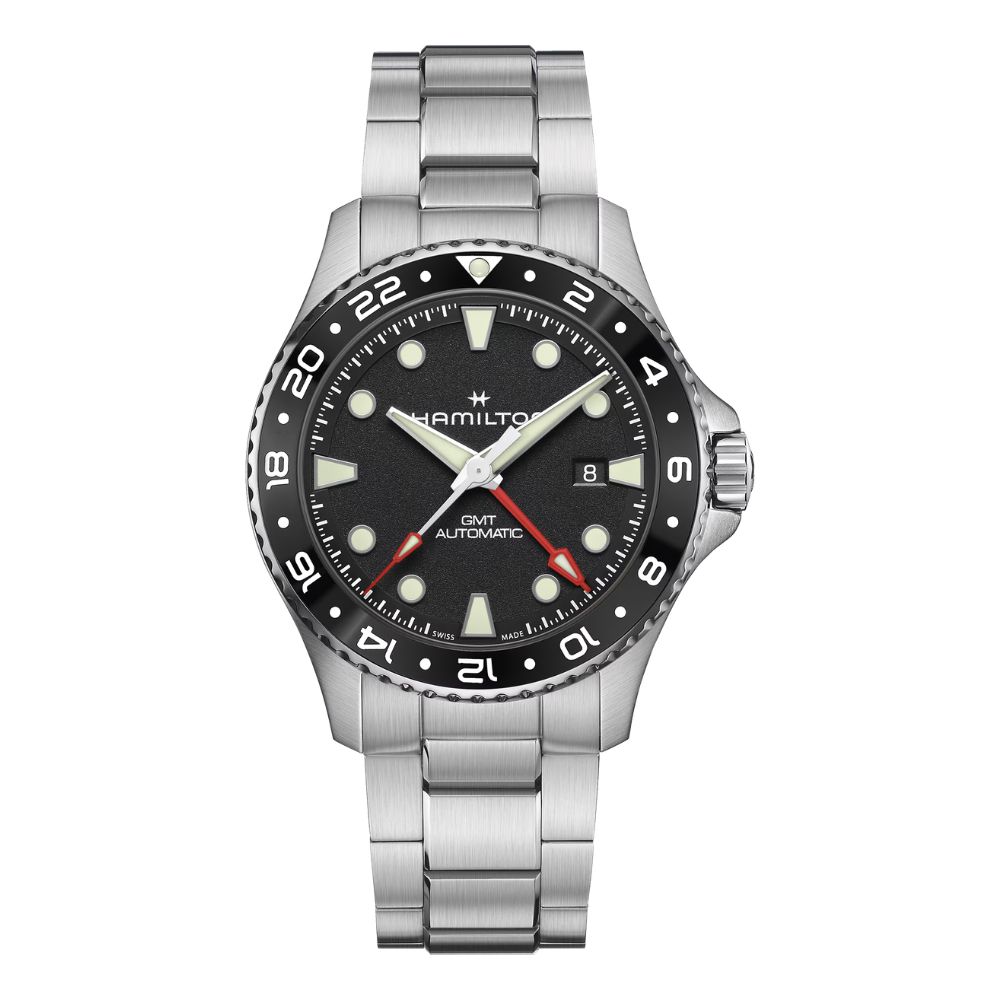 Hamilton Khaki Navy Scuba Auto GMT Nero 43mm H82555130 Hamilton Khaki Navy Scuba Auto GMT Nero 43mm H82555130