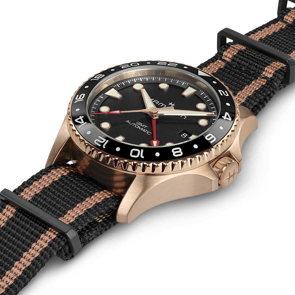 Hamilton Khaki Navy Scuba GMT Bronzo 43mm H82565930