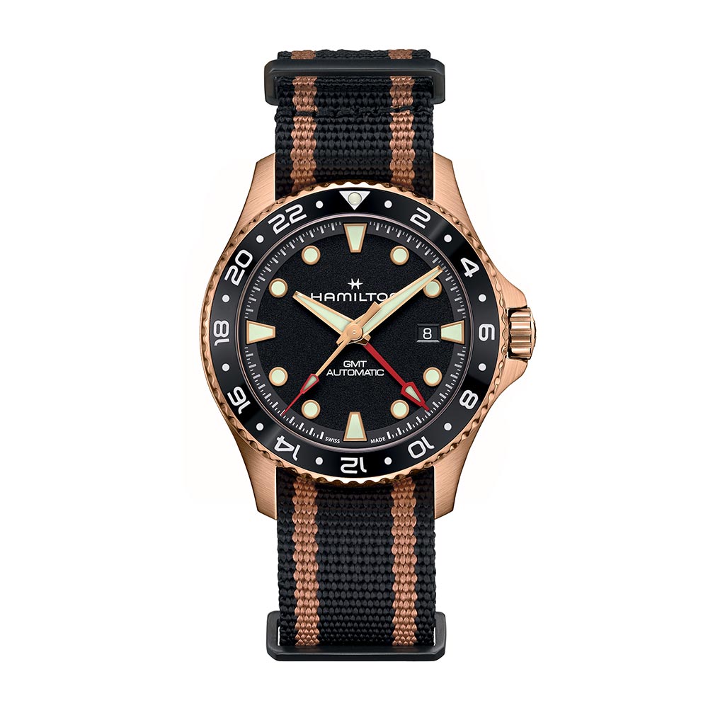 Hamilton Khaki Navy Scuba GMT Bronzo 43mm H82565930