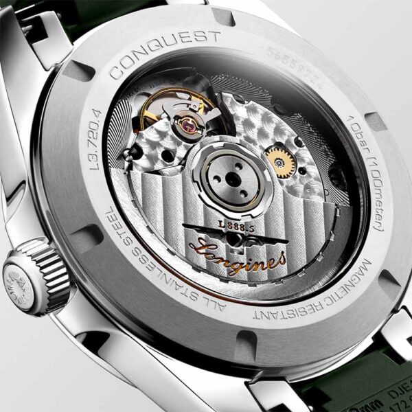 Longines Conquest Verde Caucciu 38 mm Uhr