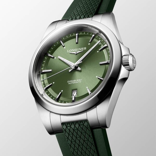 Longines Conquest Verde Caucciu 38 mm Uhr