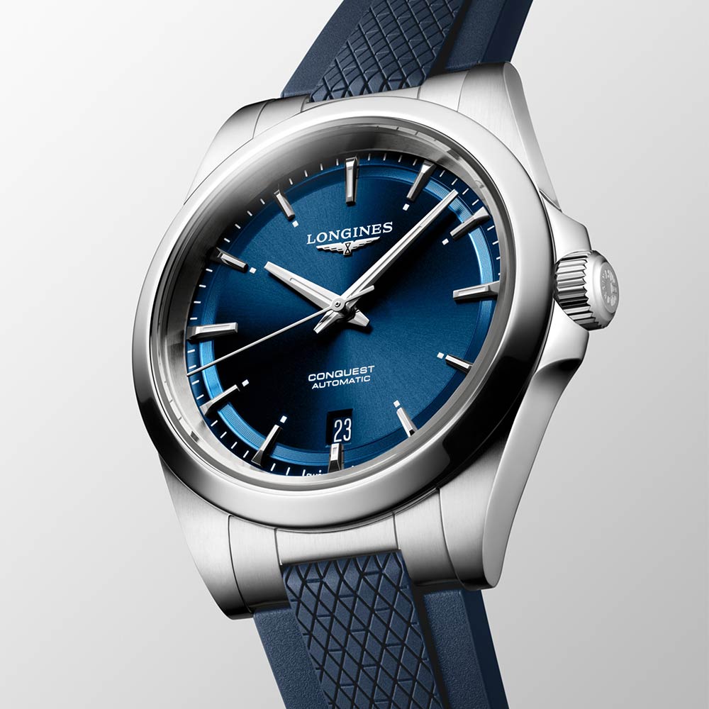 Orologio Longines Conquest Blu Caucciu 38 mm