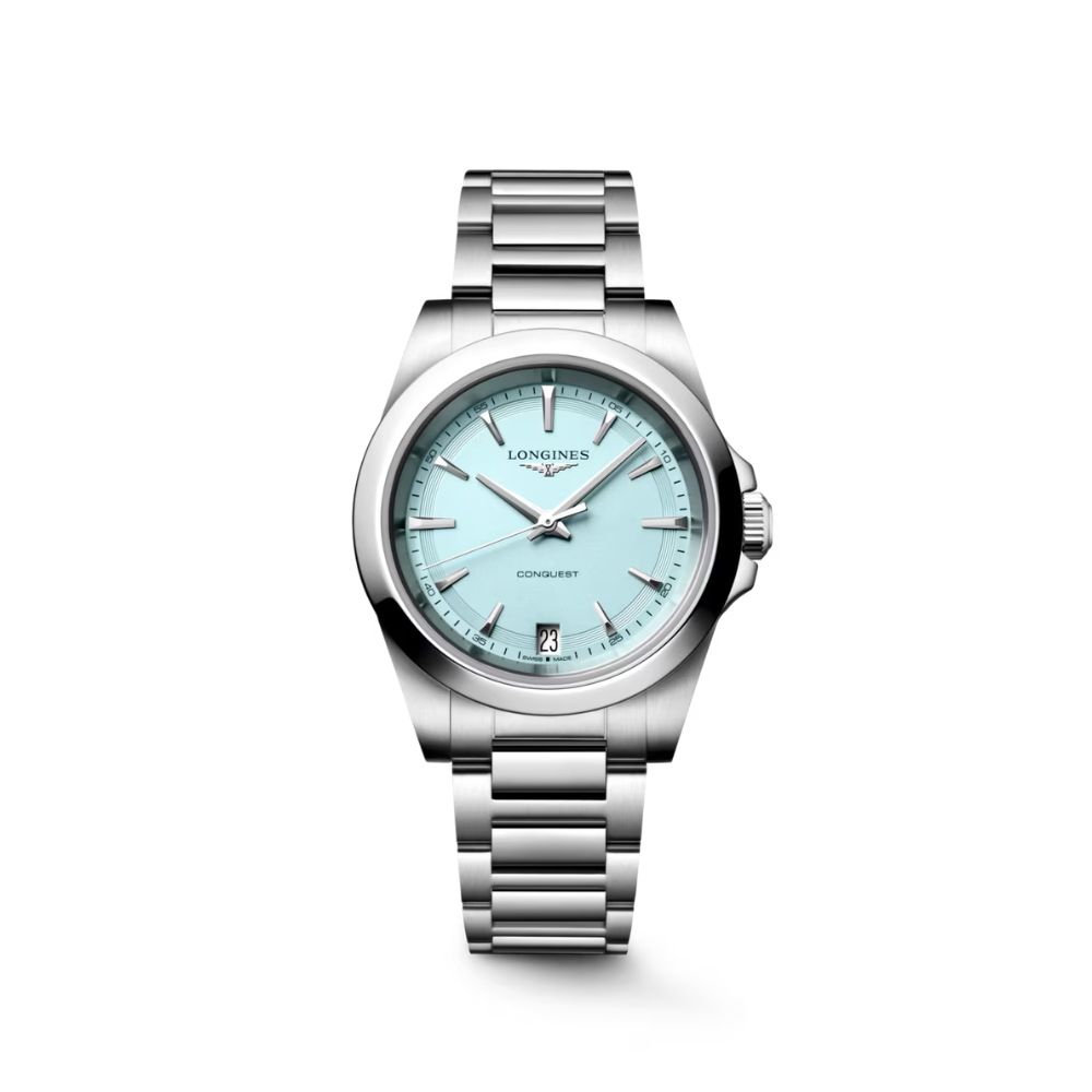 Longines Conquest Blu Menta Sabbiato Quartz 34mm Longines Conquest Blu Menta Sabbiato Quartz 34mm
