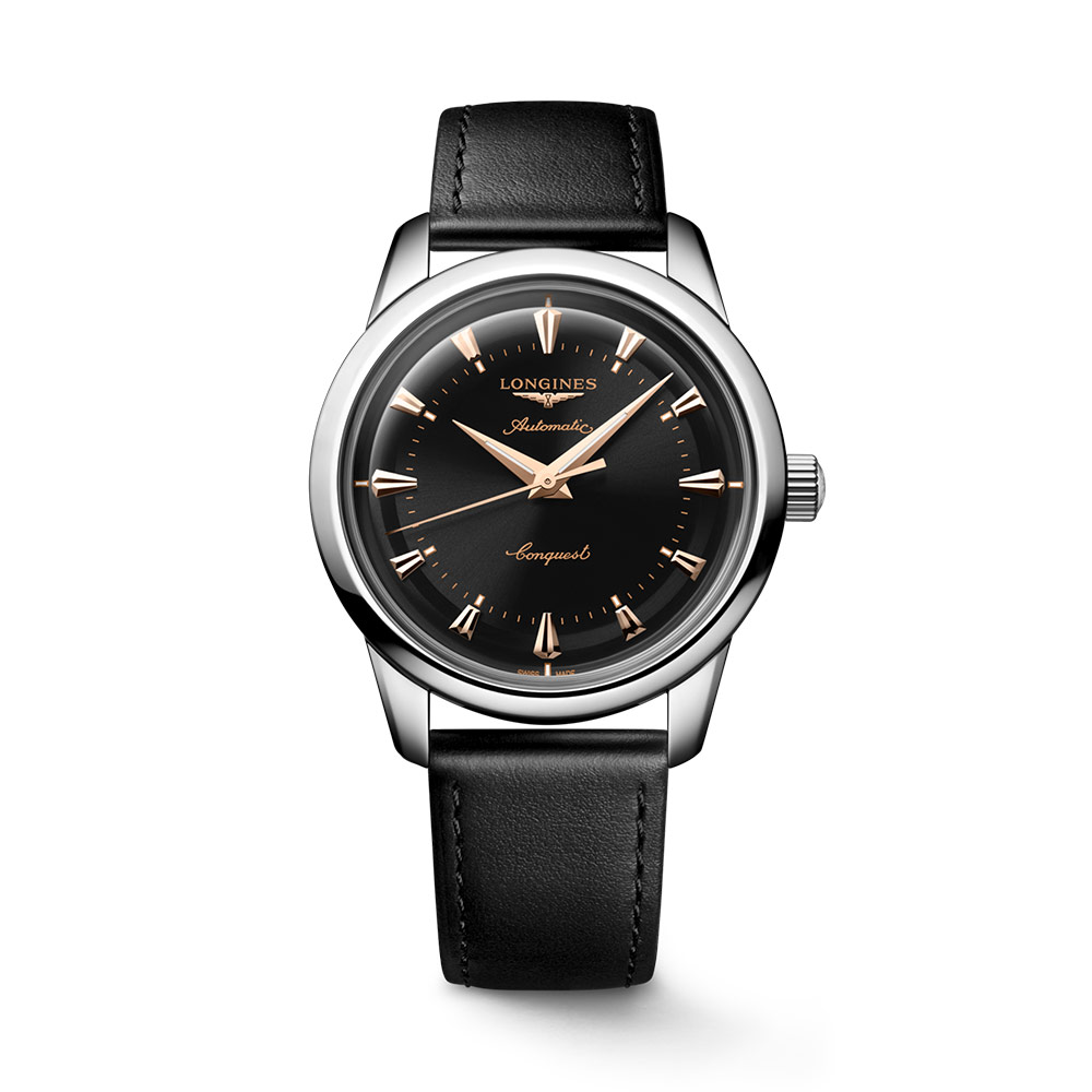 Longines Conquest Heritage Nero Pelle 40mm