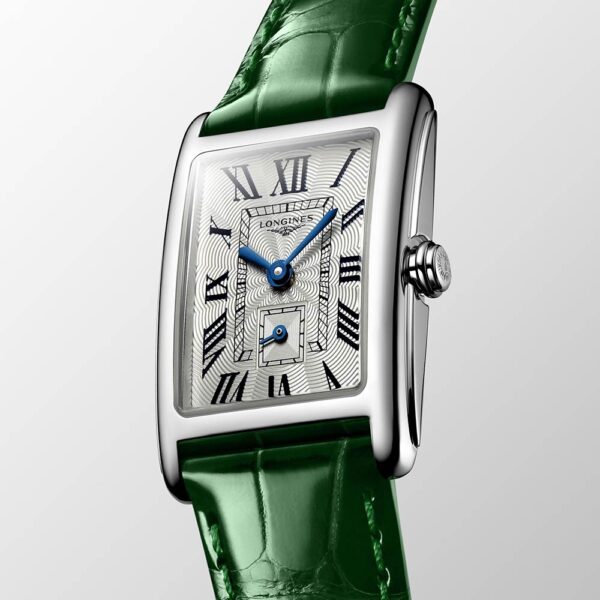 Longines DolceVita Lederuhr Grün Quarz 20,8 x 32 mm