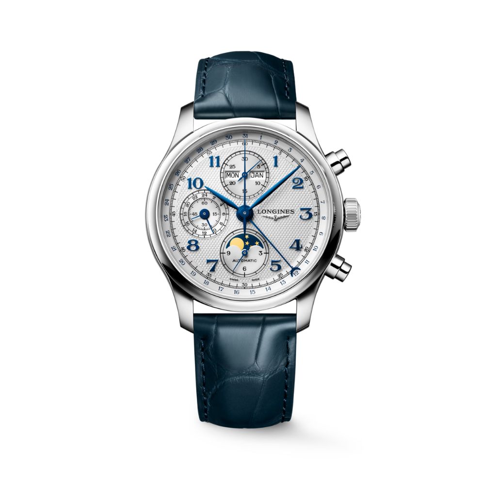 Longines Master Collection Chrono Monopusher Argento 41mm Longines Master Collection Chrono Monopusher Argento 41mm