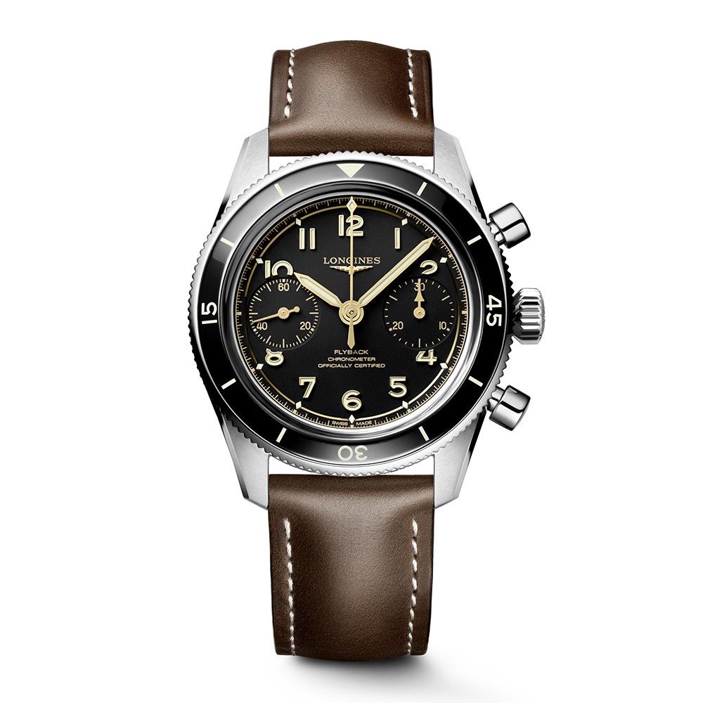 Longines Spirit Pilot Flyback Pelle 39,5mm