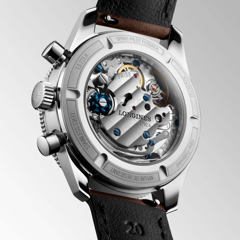 Longines Spirit Pilot Flyback Pelle 39,5mm