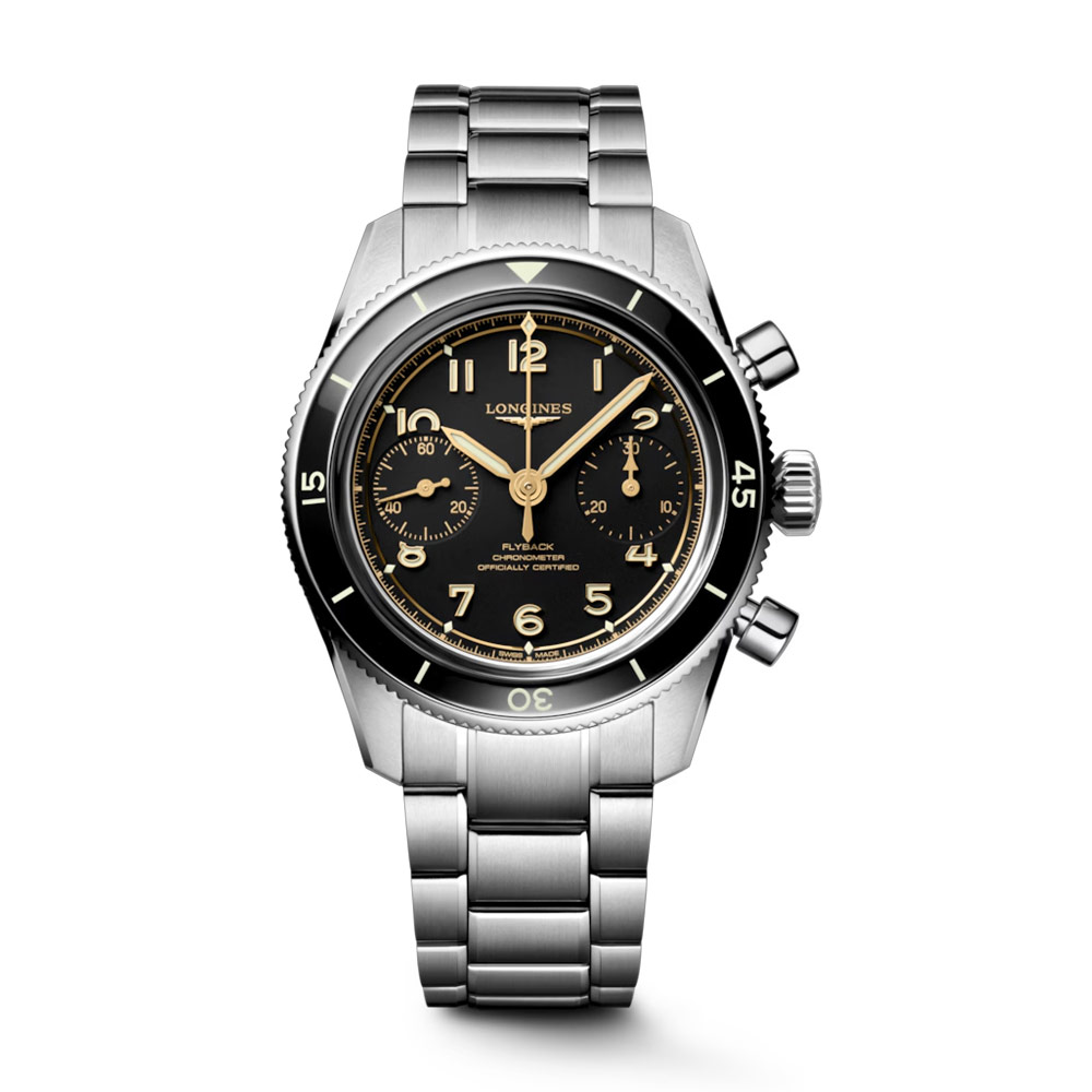 Longines Spirit Pilot Flyback Nero 39,5mm