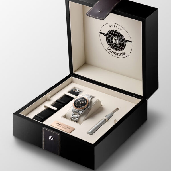 Longines Spirit Zulu Time Blau 39mm