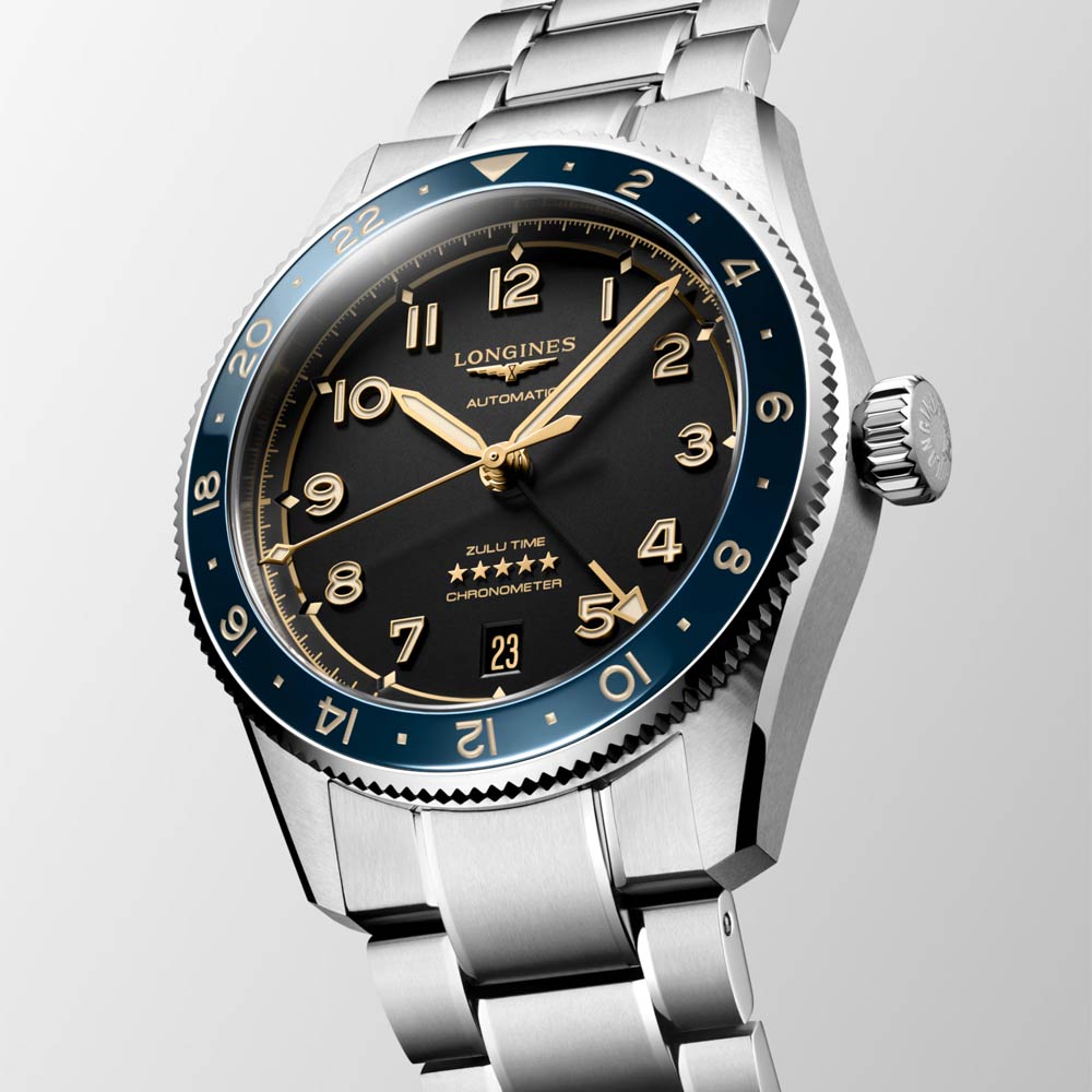 Longines Spirit Zulu Time Blue 39mm