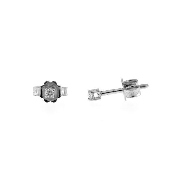 Bliss Point Light Earrings in White Gold with 0.04 Carat Diamonds