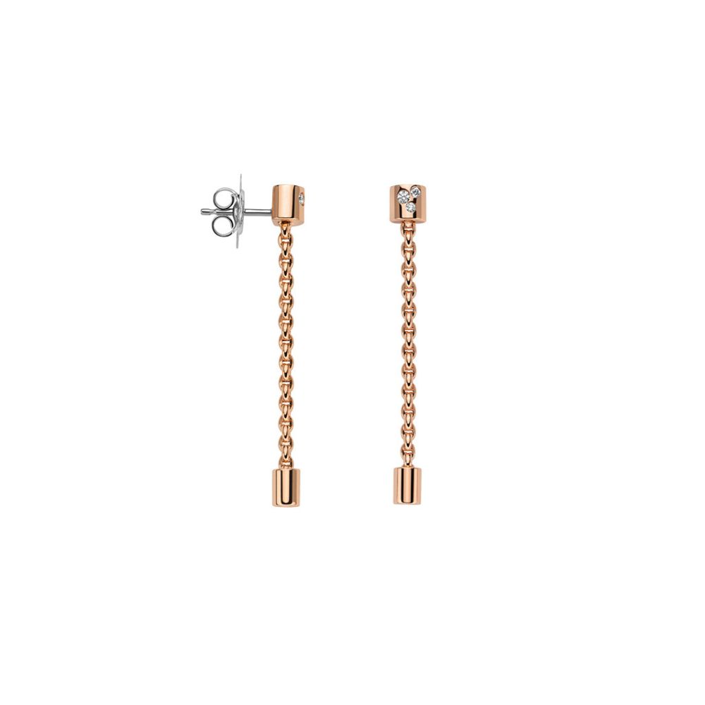 Fope Aria Rose Gold Ohrringe mit Diamanten