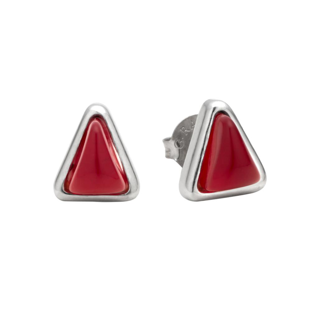 Giovanni Raspini Earrings Red Blade Color