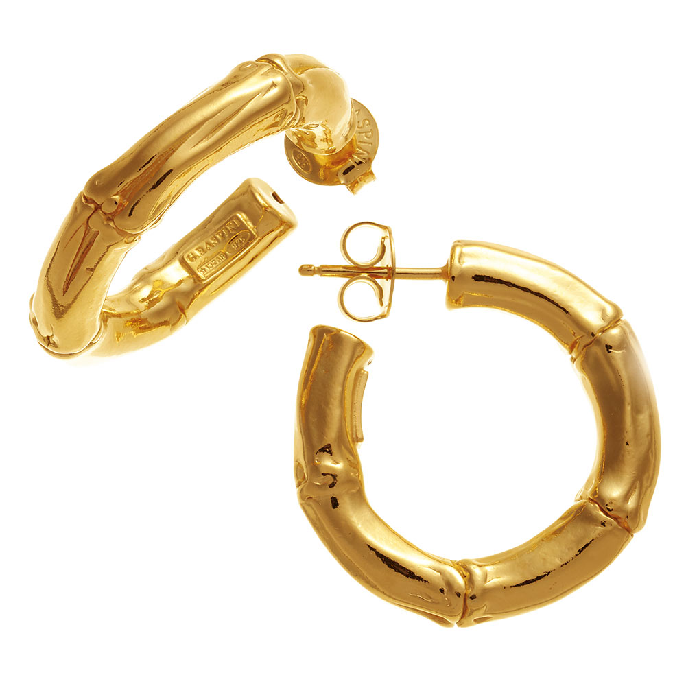 Giovanni Raspini Bambu Small Hoop Earrings