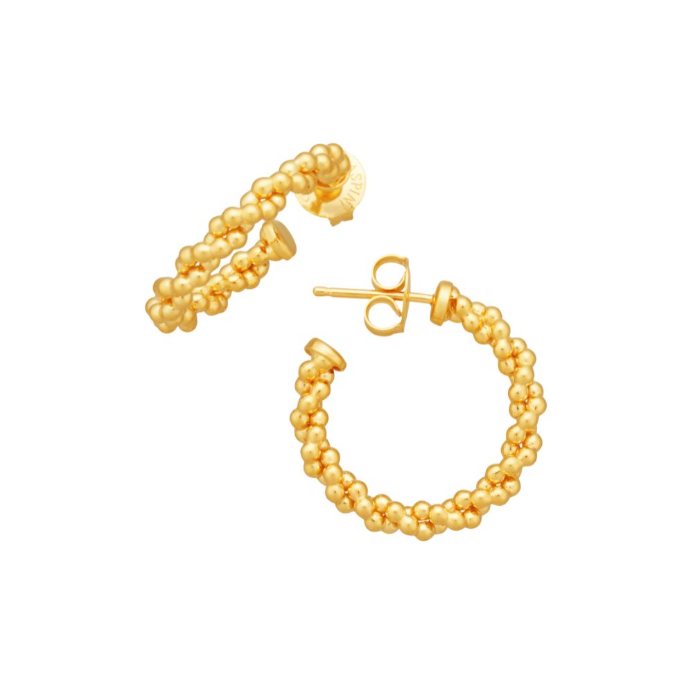 Giovanni Raspini Zopf-Ohrringe Klein Golden