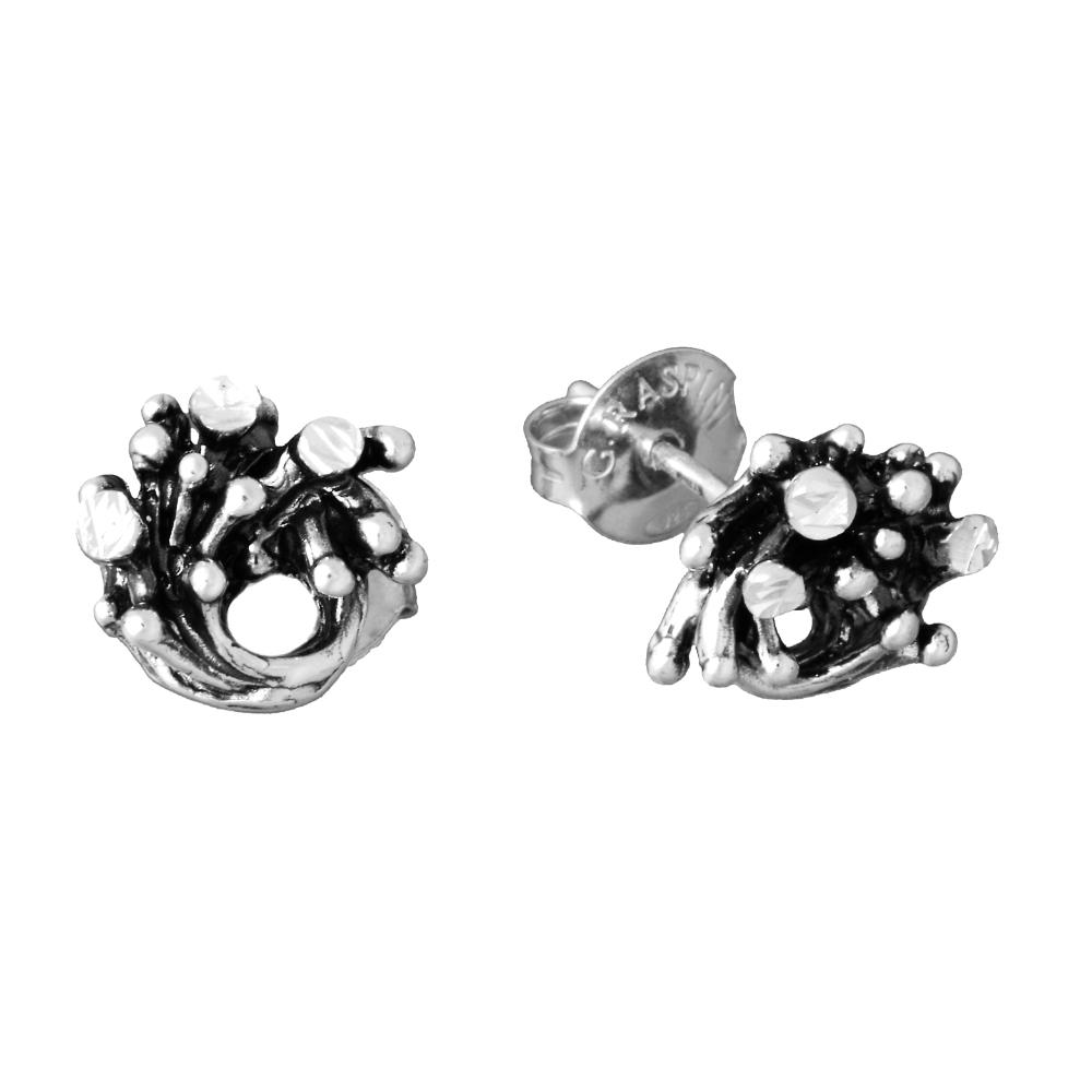 Giovanni Raspini Selene Button Earrings