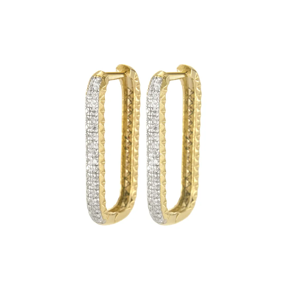 Earrings Rue des Mille Rebel Bold Rectangle Studs