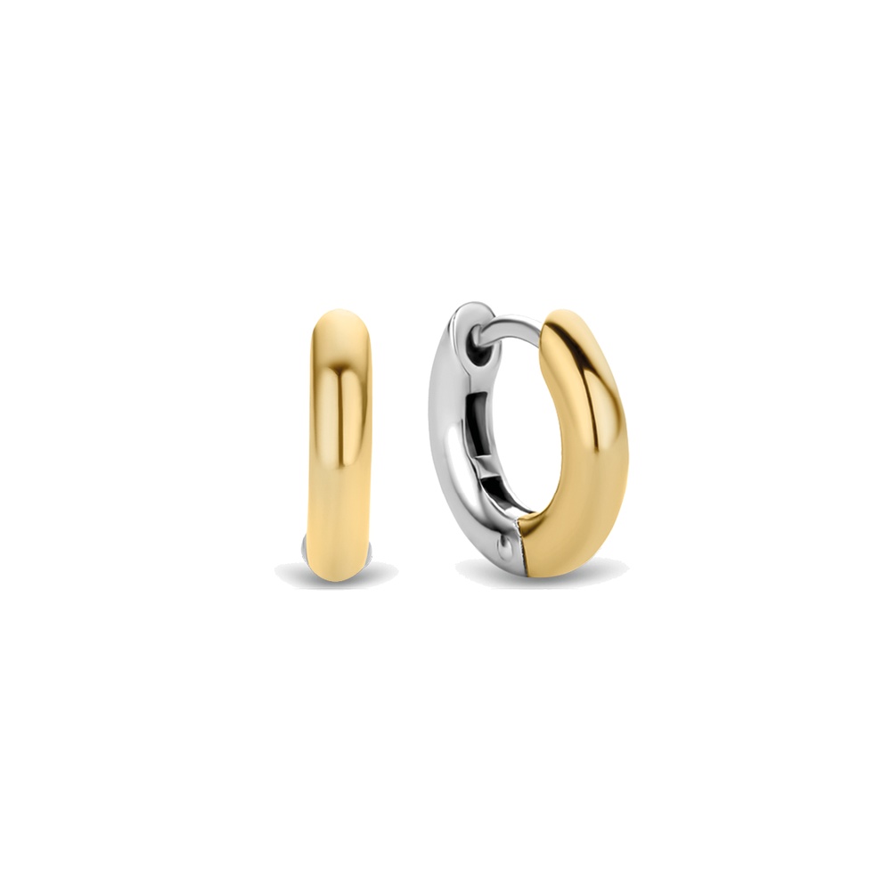 Orecchini Ti Sento Milano Piccoli Cerchi Dorati 14mm Orecchini Ti Sento Milano Piccoli Cerchi Dorati 14mm