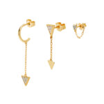 Valentina Ferragni Luce Gold Earrings