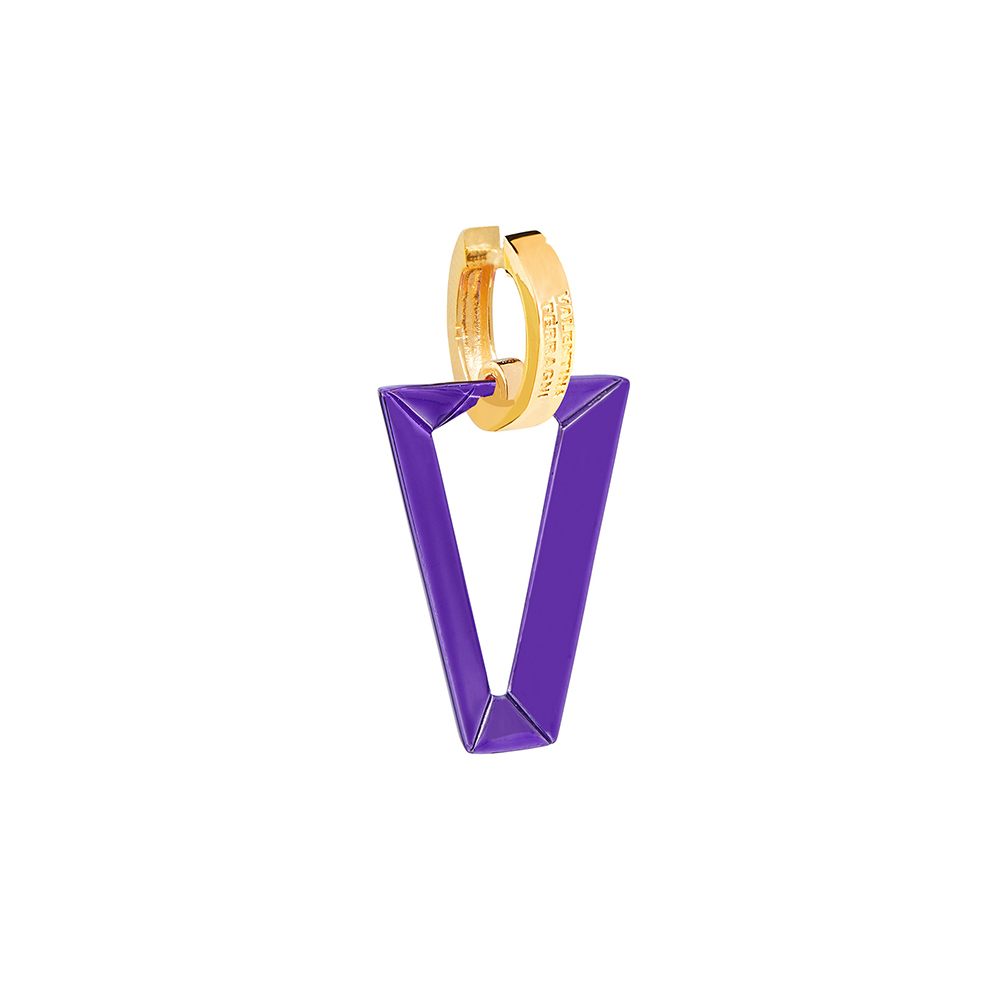 Orecchino Valentina Ferragni Uali Metallic Violet