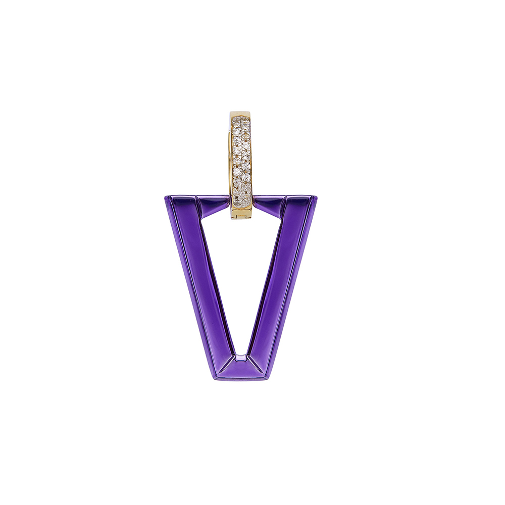 Orecchino Valentina Ferragni Uali Metallic Violet