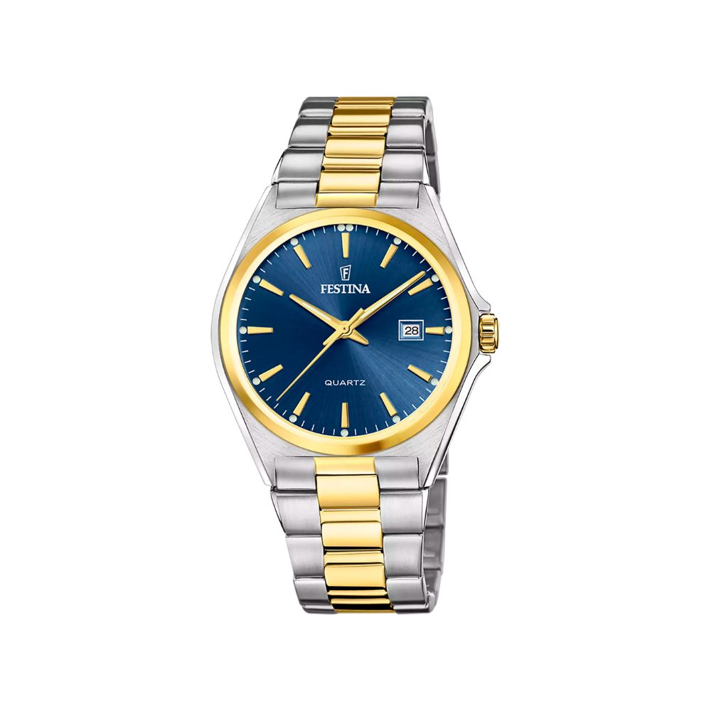 Festina Classics Hellblau Stahl Quarz 40 mm Uhr