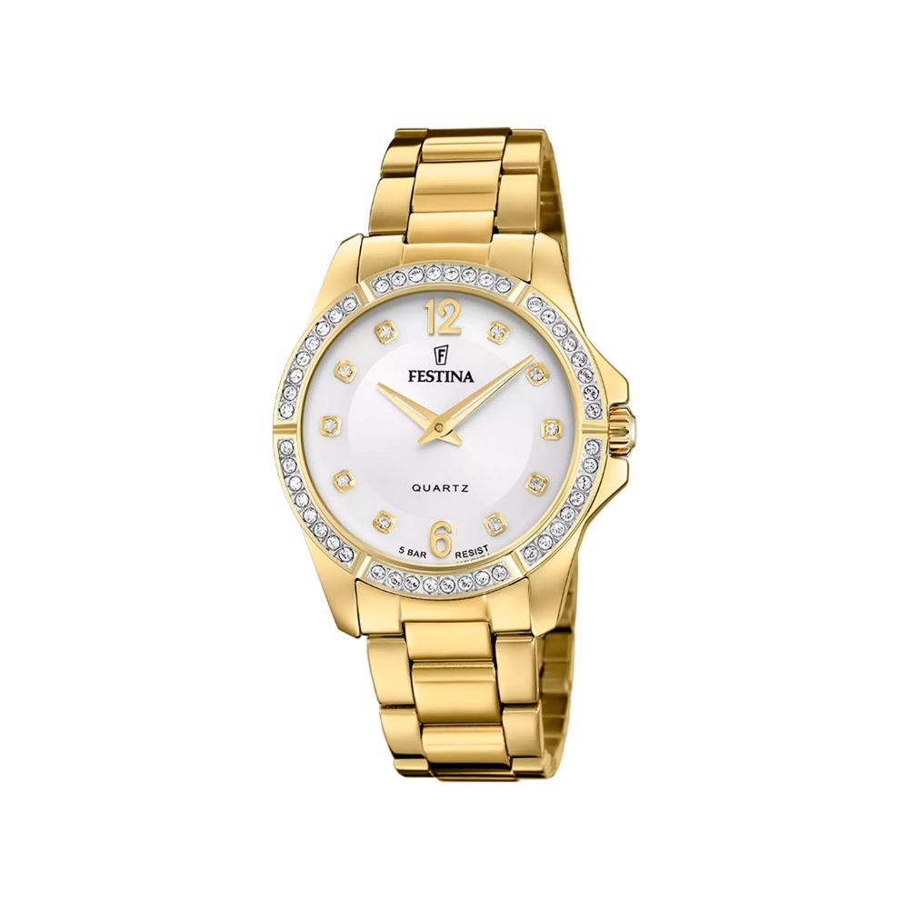 Festina Mademoiselle Grey Steel Quartz 34mm Watch